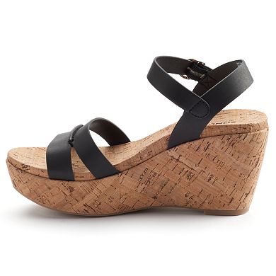 Sonoma Goods For Life® Women's Cork Wedge Sandals