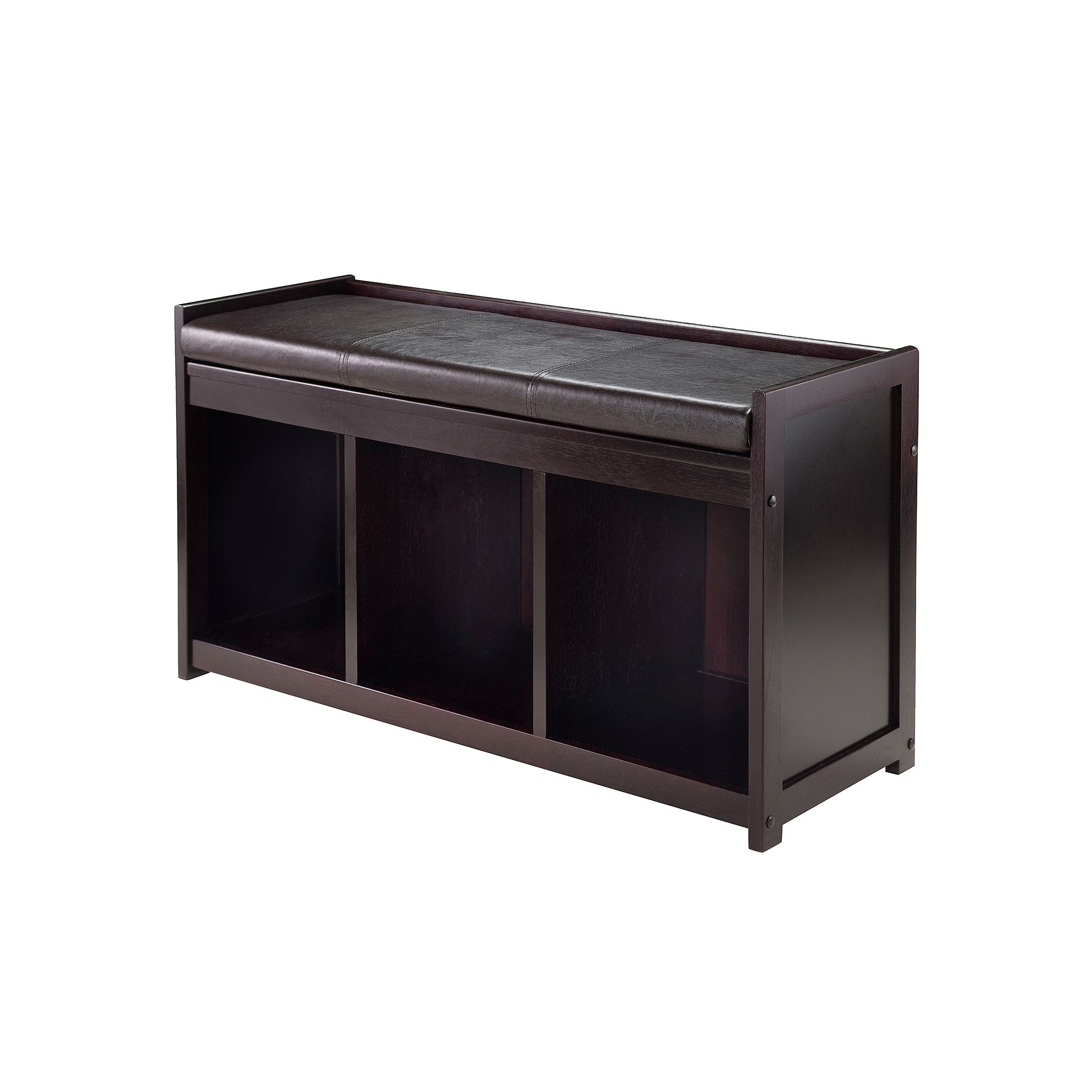 Winsome Addison 2-Piece Storage Bench Set, Brown