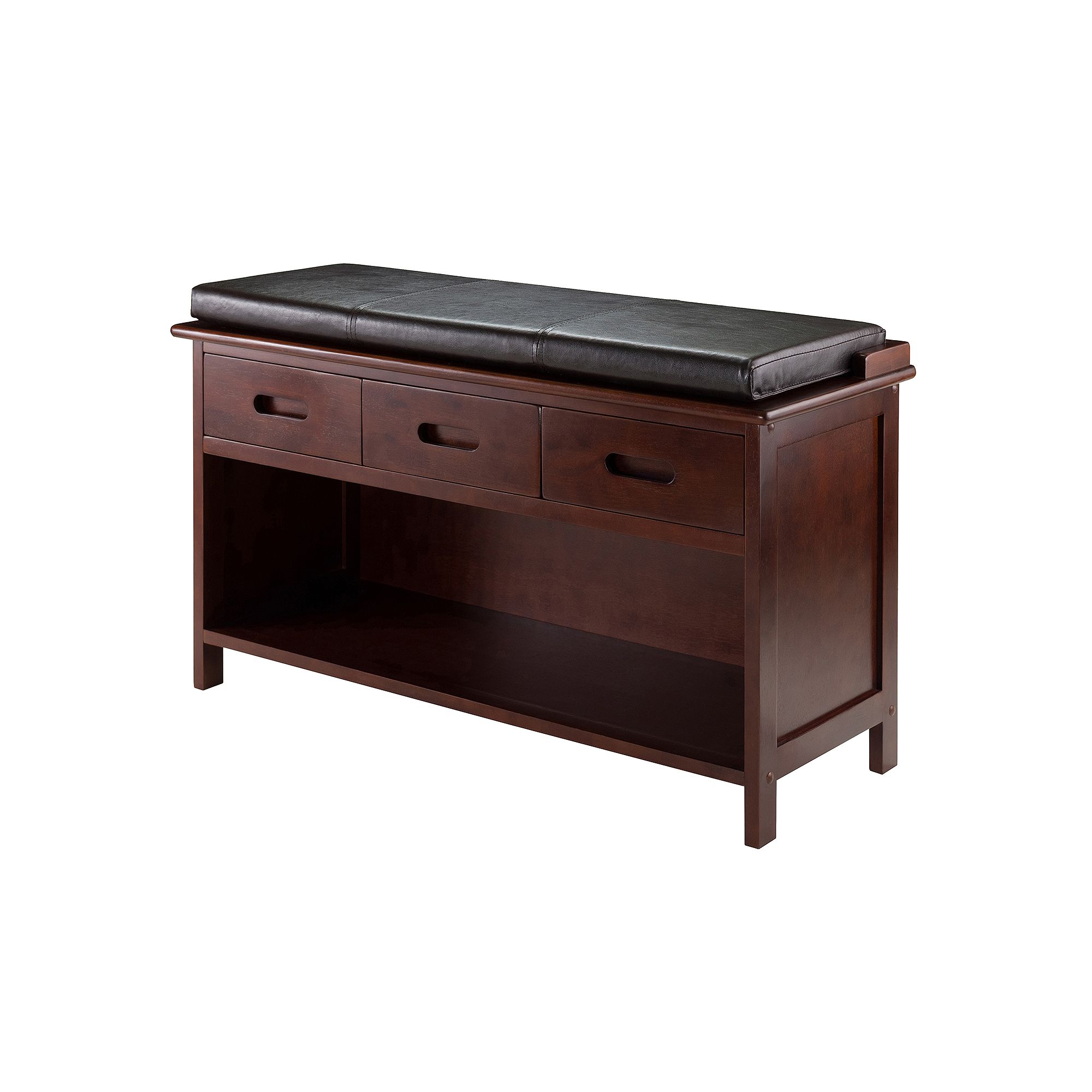 Winsome Adriana 2-Piece Storage Bench Set, Brown