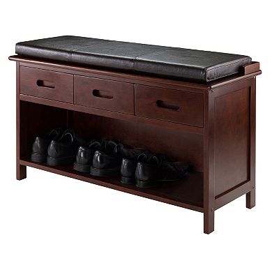 Winsome Adriana 2-Piece Storage Bench Set