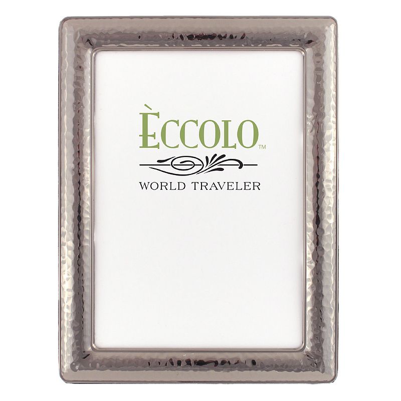 UPC 826635126126 product image for World Traveler Narrow Hammered Dark Silver Frame, Black | upcitemdb.com