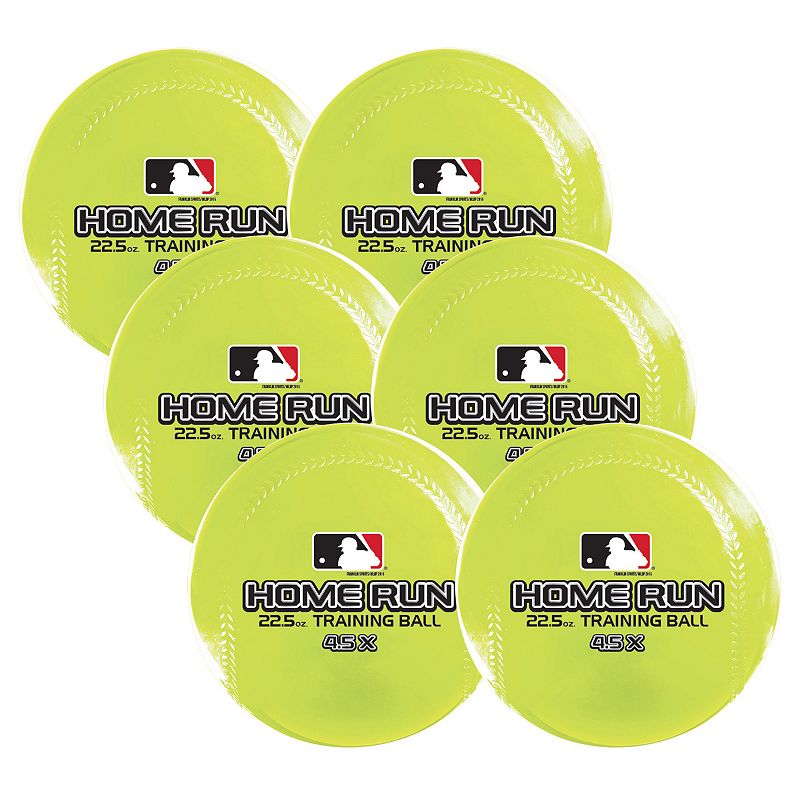 Franklin MLB Homerun Training Ball 6-Pack, Multicolor