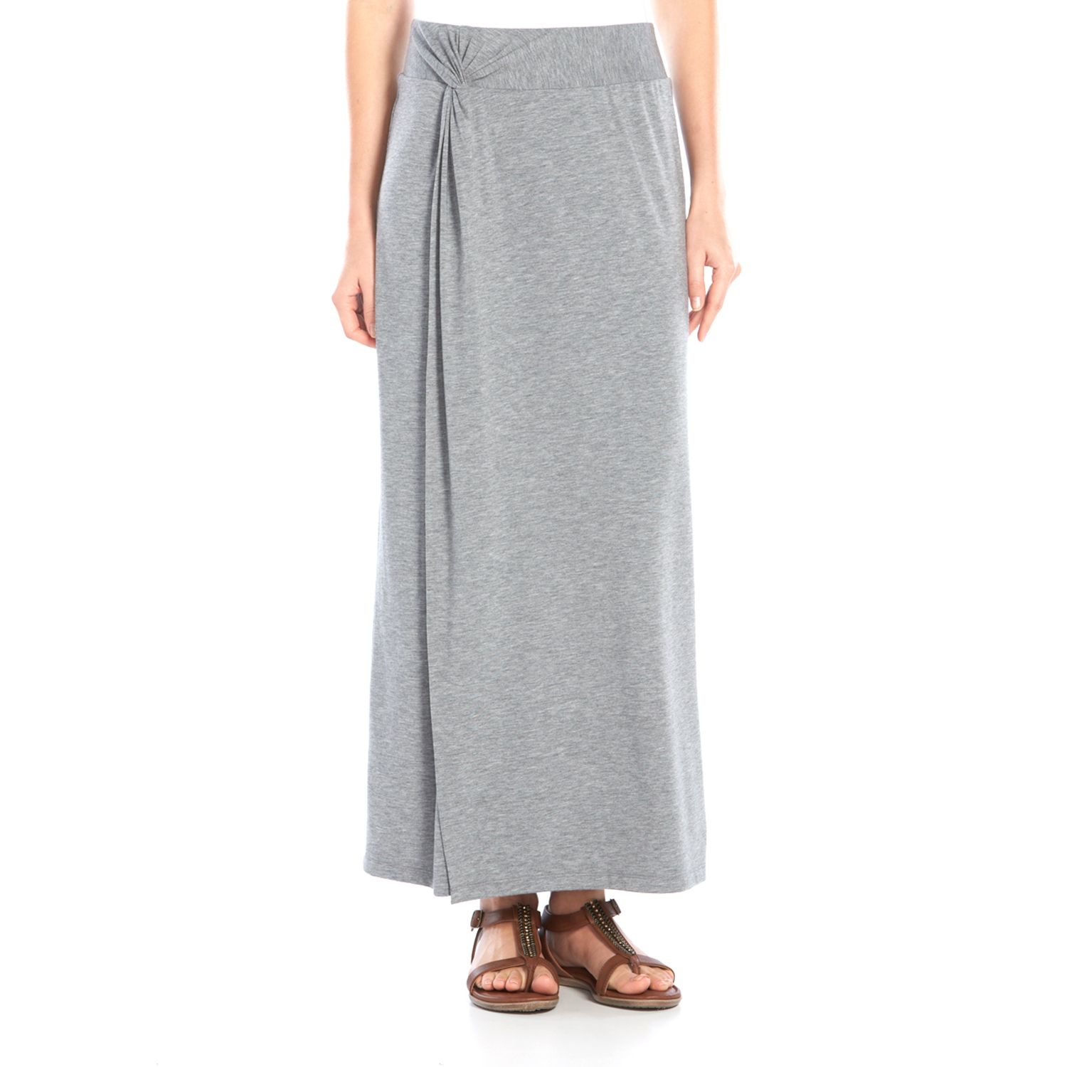 twist front maxi skirt