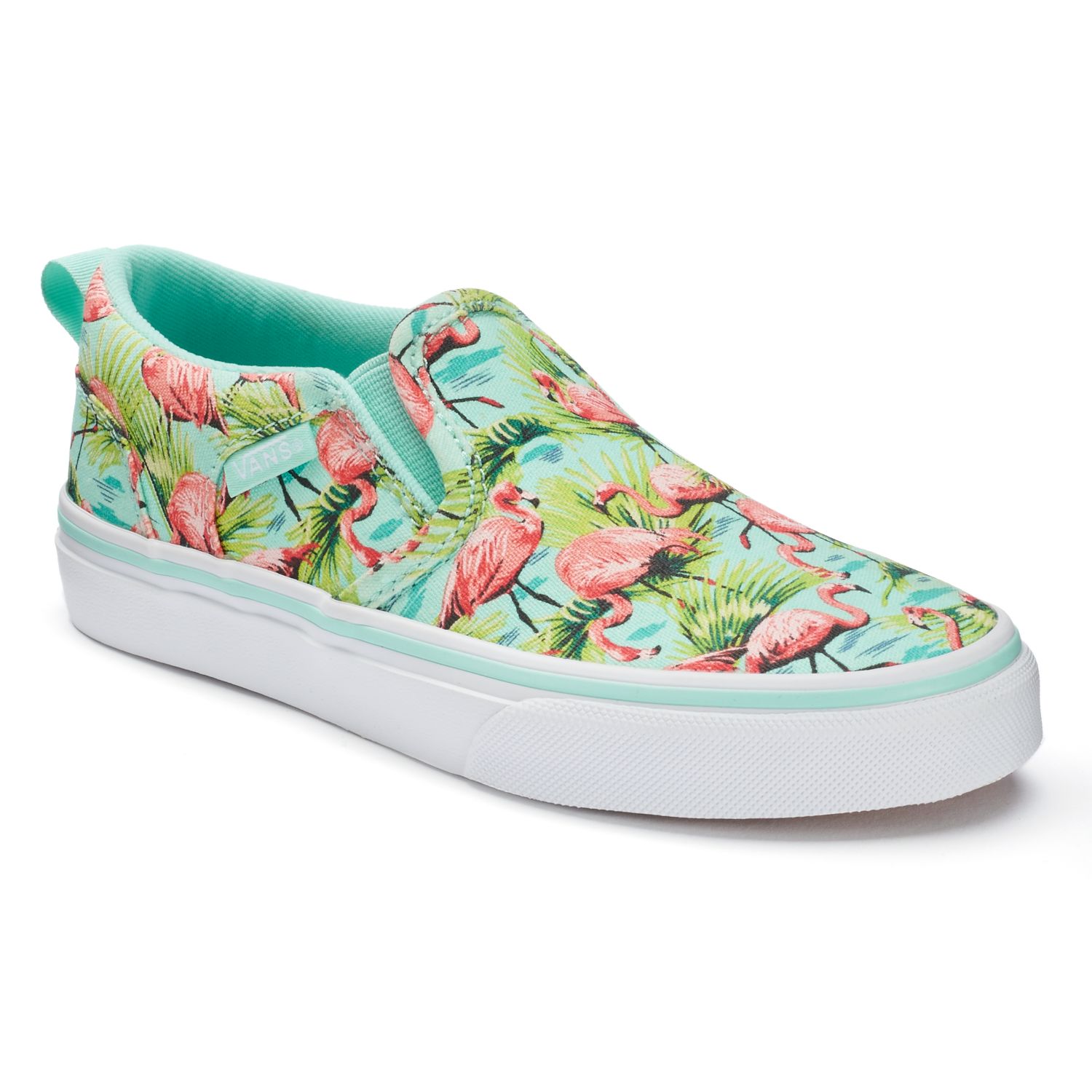 Vans Asher Flamingo Girls' Slip-On Shoes