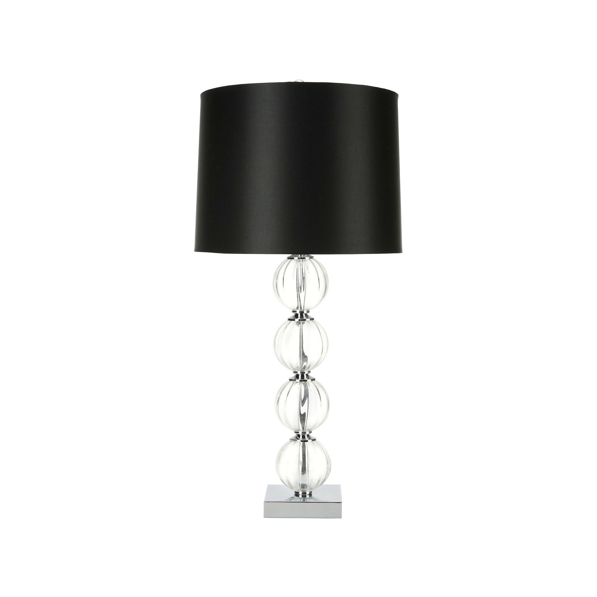 Safavieh Amanda Glass Globe Lamp, Black