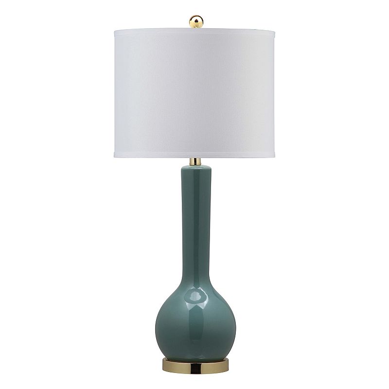 Safavieh Mae Long Neck Ceramic Table Lamp, Blue