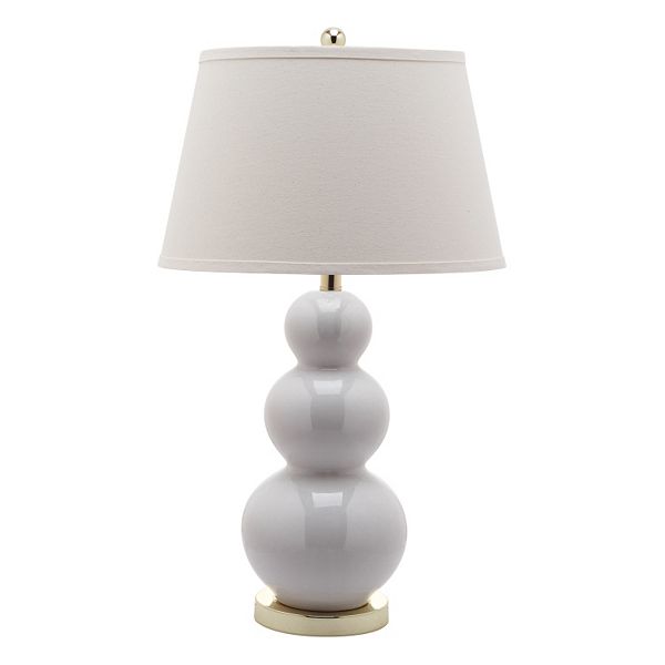 Safavieh Pamela Triple Gourd Ceramic Lamp, Triple Gourd Lamp