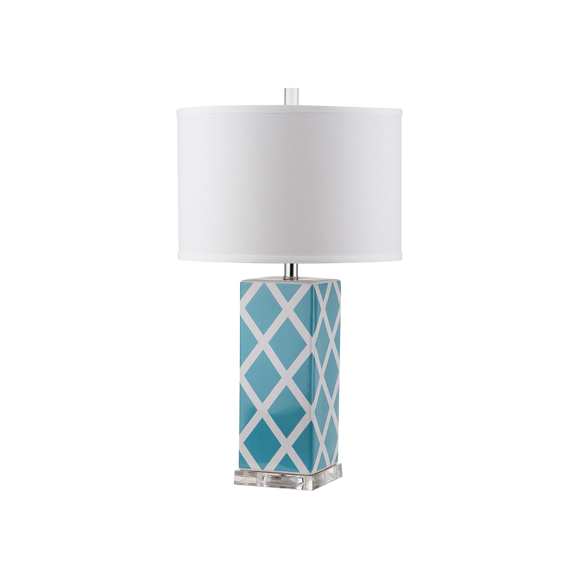 Safavieh Garden Lattice Table Lamp, Light Blue