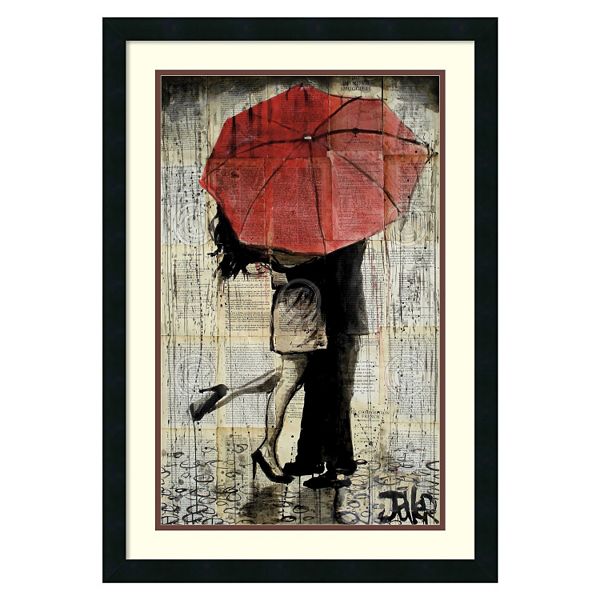 The Red Umbrella Framed Wall Art