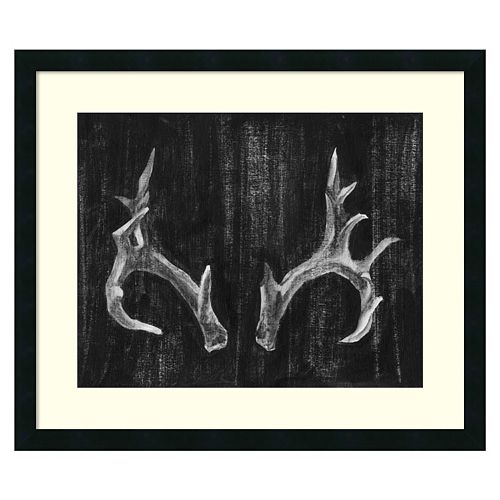 ''Rustic Antlers I'' Framed Wall Art