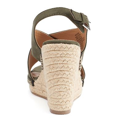 Apt. 9® Women's Cross-Band Wedge Sandals