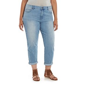 Plus Size Jennifer Lopez Boyfriend Jeans