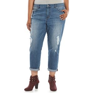 Plus Size Jennifer Lopez Boyfriend Jeans