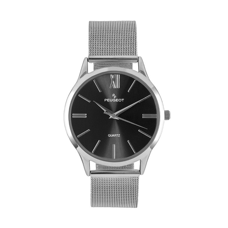 33284941 Peugeot Mens Slim Case Stainless Steel Watch, Grey sku 33284941