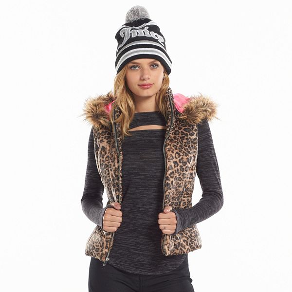 Women's Juicy Couture Hooded Puffer Vest