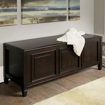 Simpli Home Connaught Storage Trunk Bench
