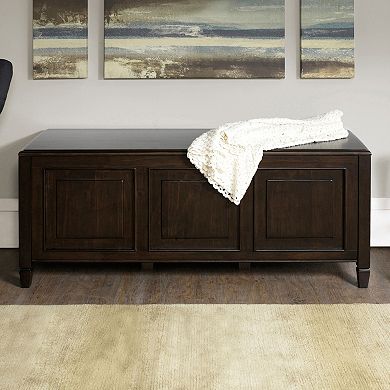 Simpli Home Connaught Storage Trunk Bench