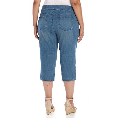 Plus Size Gloria Vanderbilt Pull-on Denim Capris