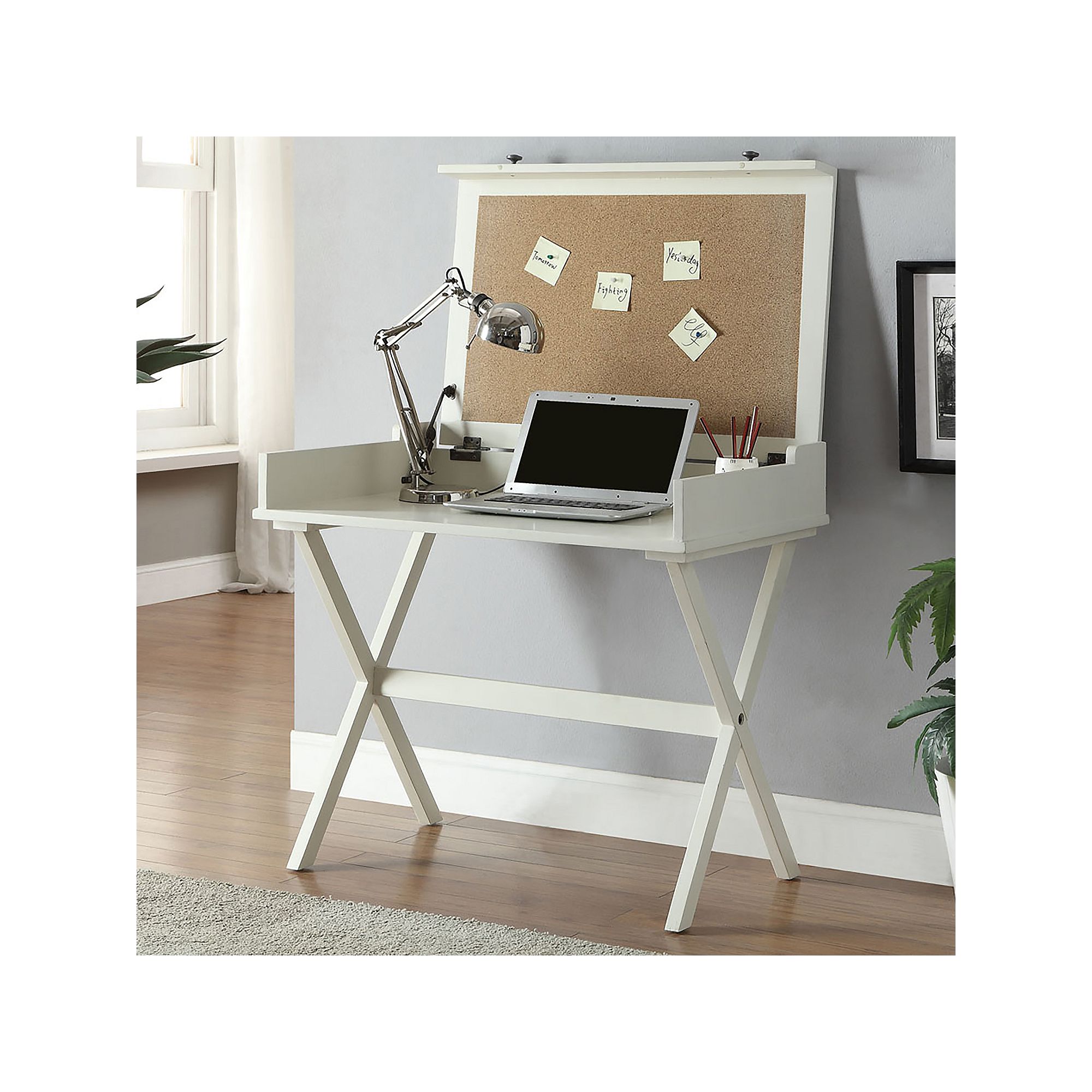 Carolina Living Elise Flip-Top Desk, Multicolor