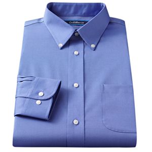 Men's Croft & Barrow® Slim-Fit Solid Broadcloth Button-Down Collar Dress Shirt