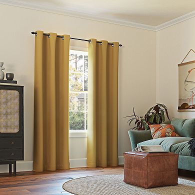 Sun Zero Mercer Blackout Solid Grommet Single Curtain Panel