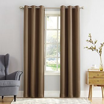 Sun Zero Mercer Blackout Solid Grommet Single Curtain Panel