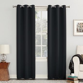 Sun Zero Mercer Blackout Solid Grommet Single Curtain Panel