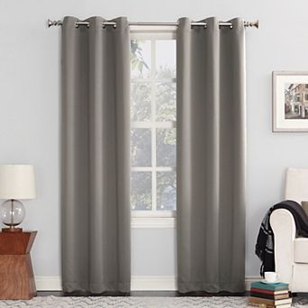 Sun Zero Mercer Blackout Solid Grommet Single Curtain Panel