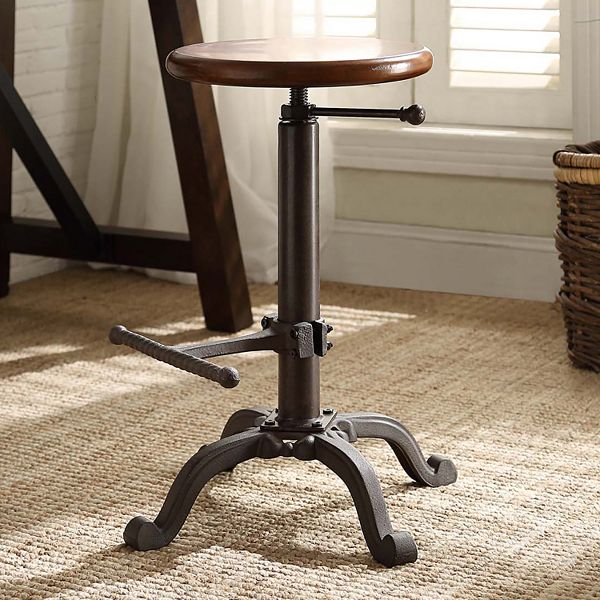 Carolina Forge Justin Adjustable Stool