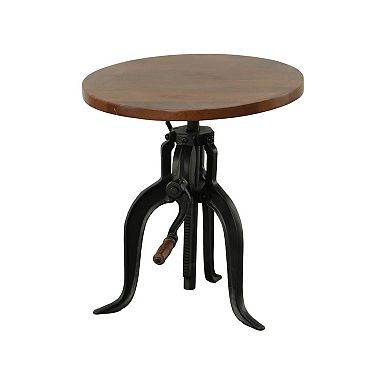 Carolina Living Regan Adjustable Crank Accent Table