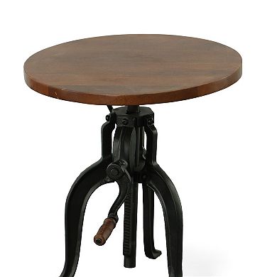 Carolina Living Regan Adjustable Crank Accent Table