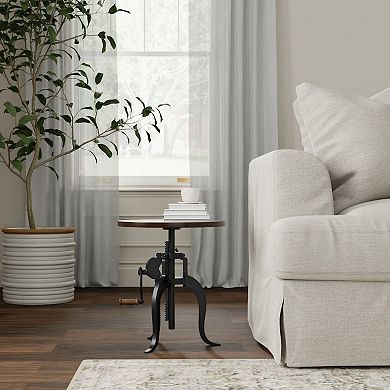 Carolina Living Regan Adjustable Crank Accent Table