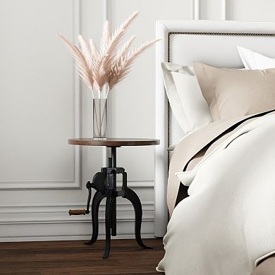 Carolina Living Regan Adjustable Crank Accent Table