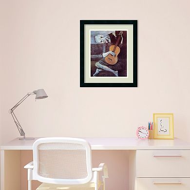 ''The Old Guitarist, 1903'' Framed Wall Art by Pablo Picasso