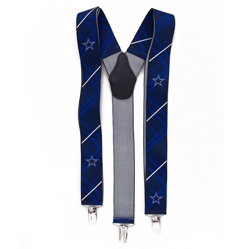 Mens Dallas Cowboys Oxford Suspenders, Blue