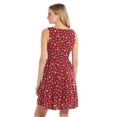 Disney's Minnie Rocks the Dots a Collection by LC Lauren Conrad Polka-Dot Fit & Flare Dress - Women's