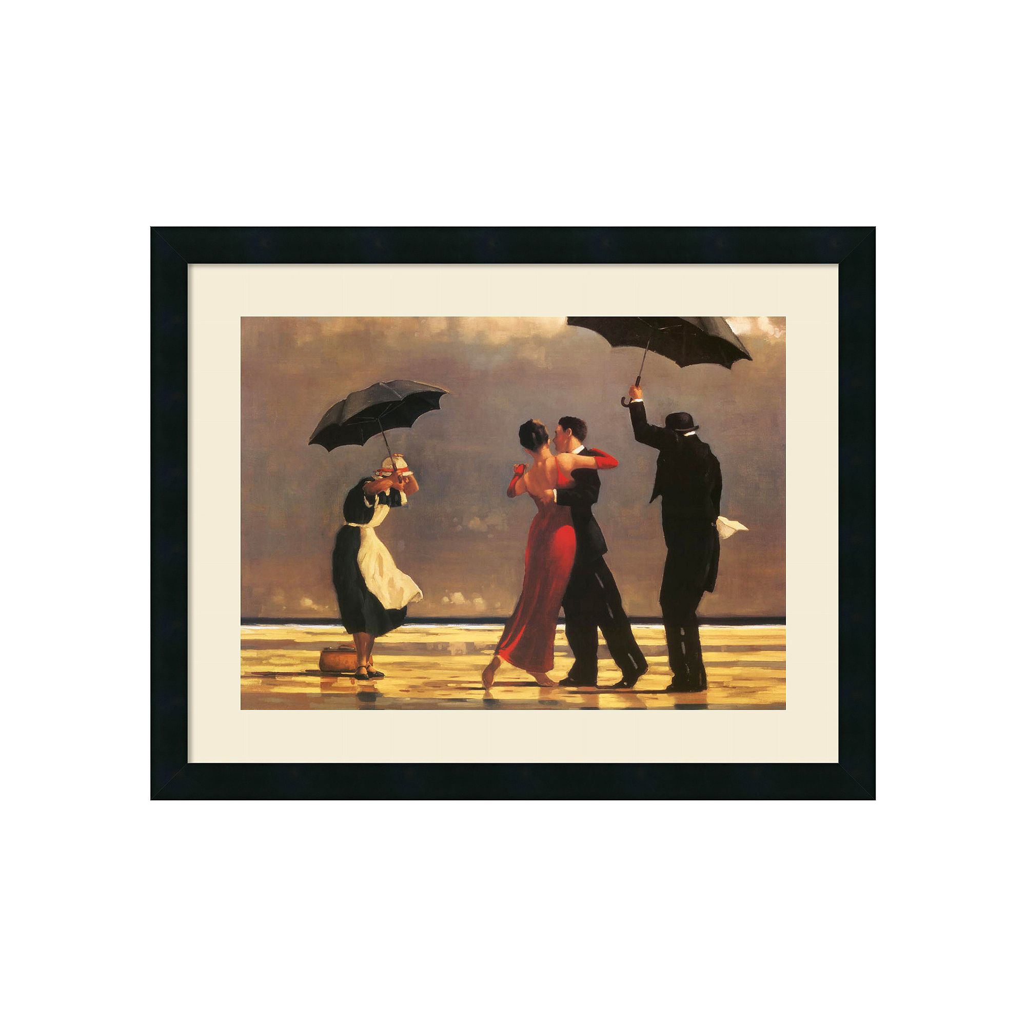 The Singing Butler Framed Wall Art, Black