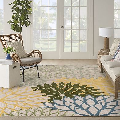 Nourison Aloha Dahlia Tropical Outdoor Rug