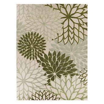 Nourison Aloha Dahlia Tropical Outdoor Rug