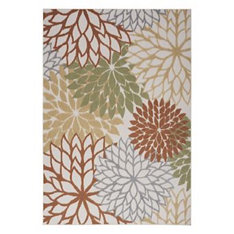 Nourison Aloha Dahlia Tropical Outdoor Rug