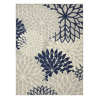 Nourison Aloha Dahlia Tropical Outdoor Rug