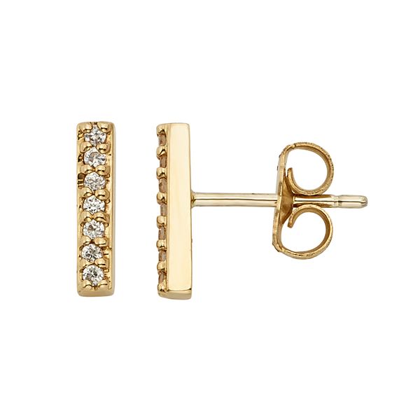 Stick store stud earrings