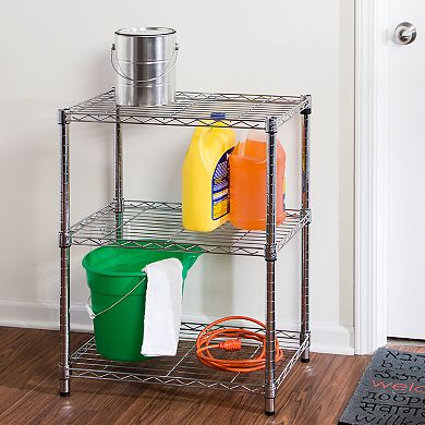 Honey-Can-Do 3 Tier Chrome Shelving Unit