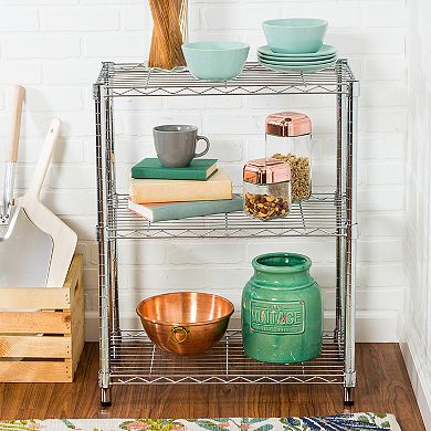 Honey-Can-Do 3 Tier Chrome Shelving Unit