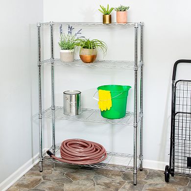 Honey-Can-Do 4 Tier Chrome Shelving Unit