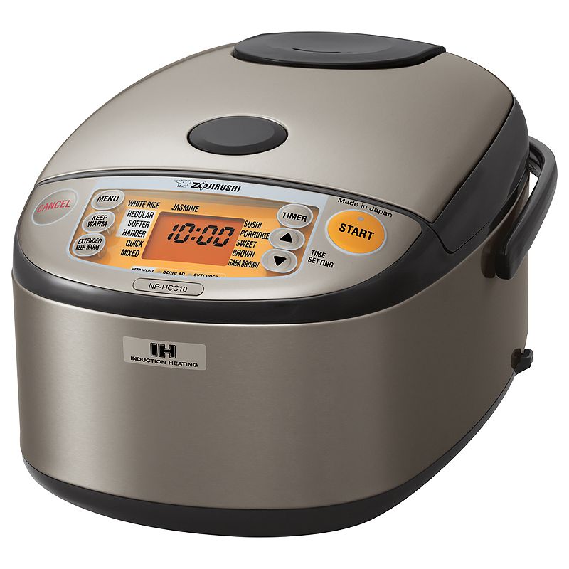 Zojirushi - 5.5 Cup Induction Heating Rice Cooker - Stainless Steel Gray