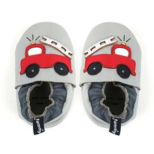 Tommy Tickle Baby Boy Fire Truck Crib Shoes