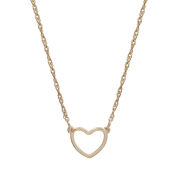 Kohls jewelry store heart necklaces