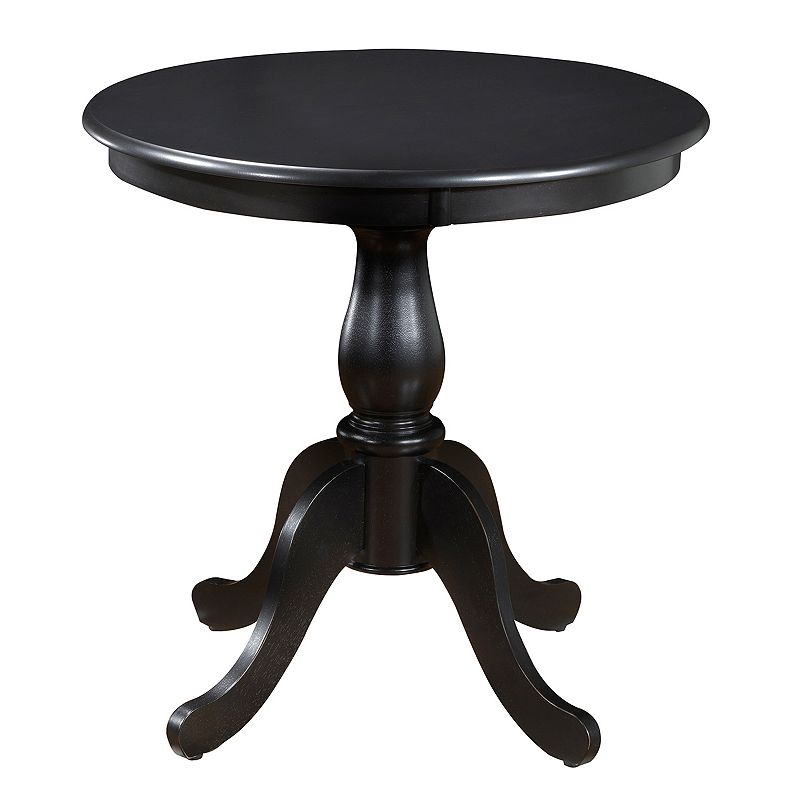 Carolina Cottage Fairview 30-in. Round Pedestal Dining Table, Black