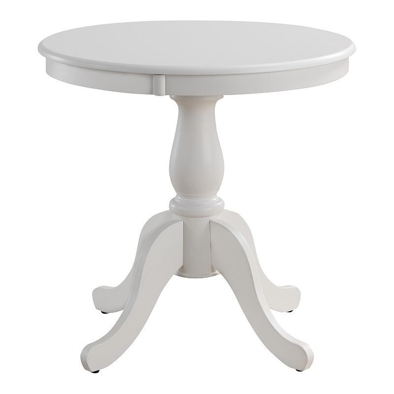 Carolina Cottage Fairview 30-in. Round Pedestal Dining Table, White